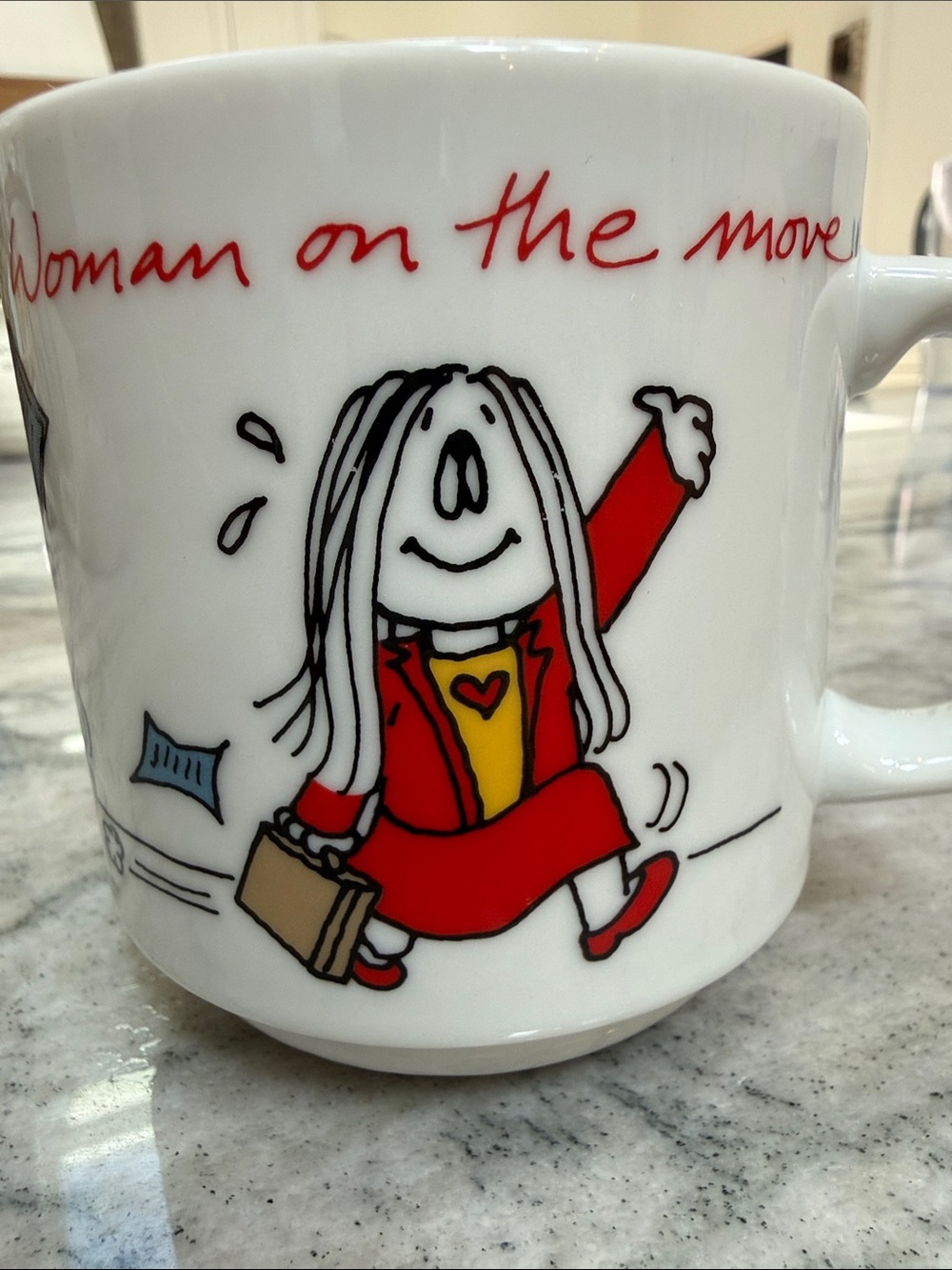 Cathy Woman on the Move Coffee Mug